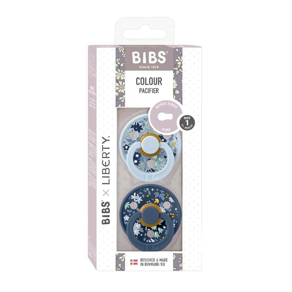 Sucettes BIBS Colour Round Eloise Chamomile Lawn Baby Blue Mix (6- 18mois)-bibs