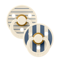 Sucettes BIBS Colour Round Studio Ivory Steel Blue Mix (0-6mois)-BIBS