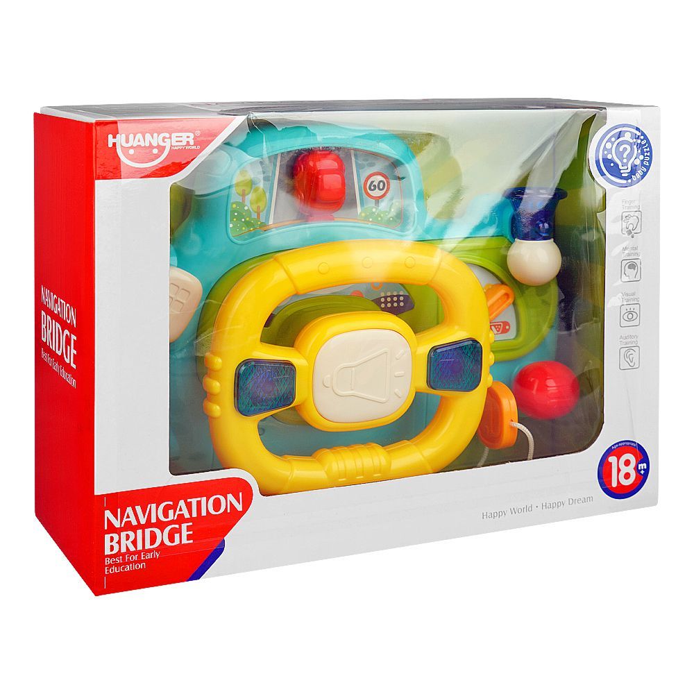 Volant de Conduite Interactif Lumineux & Musical – HUANGER