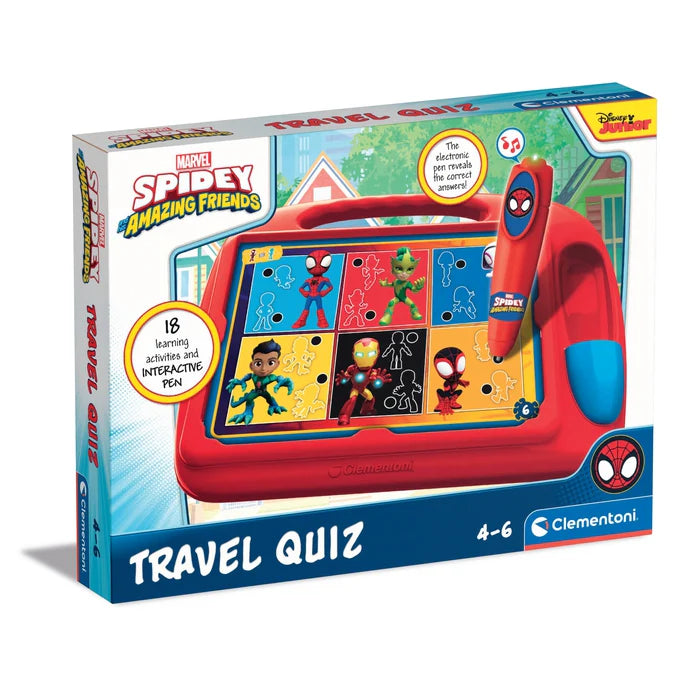 Tablette enfant interactive spidey travel quiz – clementoni