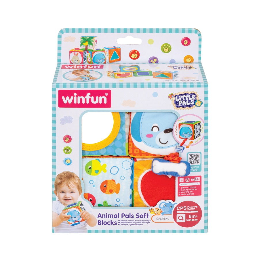 Jouet 4 Blocs Souples d’Éveil-WINFUN-SKU