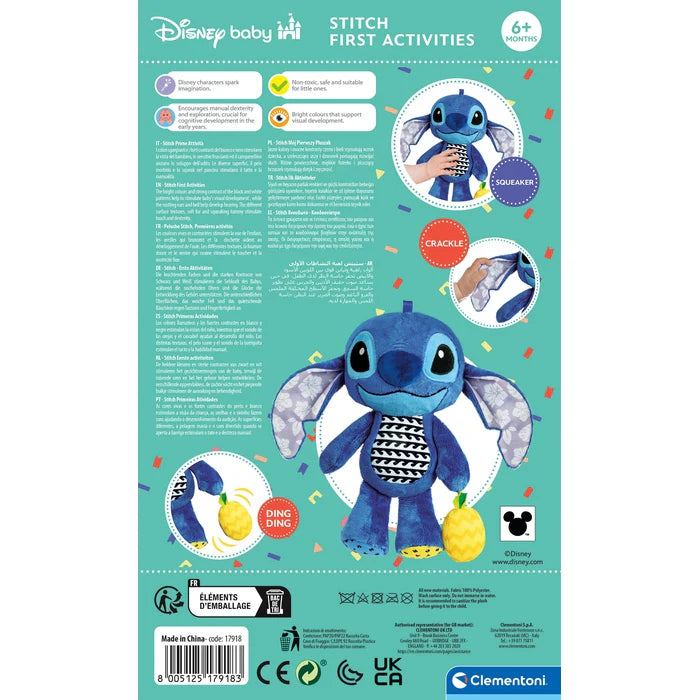 Stitch, ma peluche d’activités –Clementoni