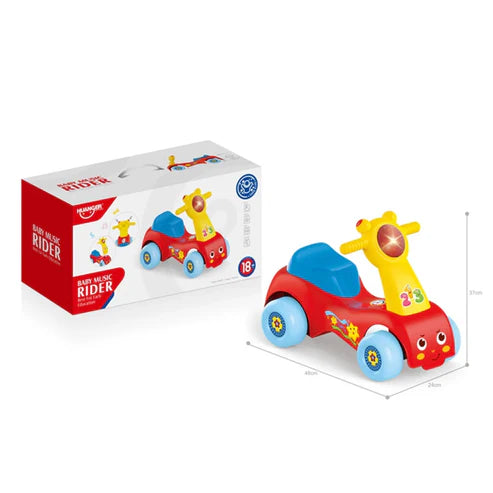 Porteur Baby Car Music Rider 18M+ - Huanger