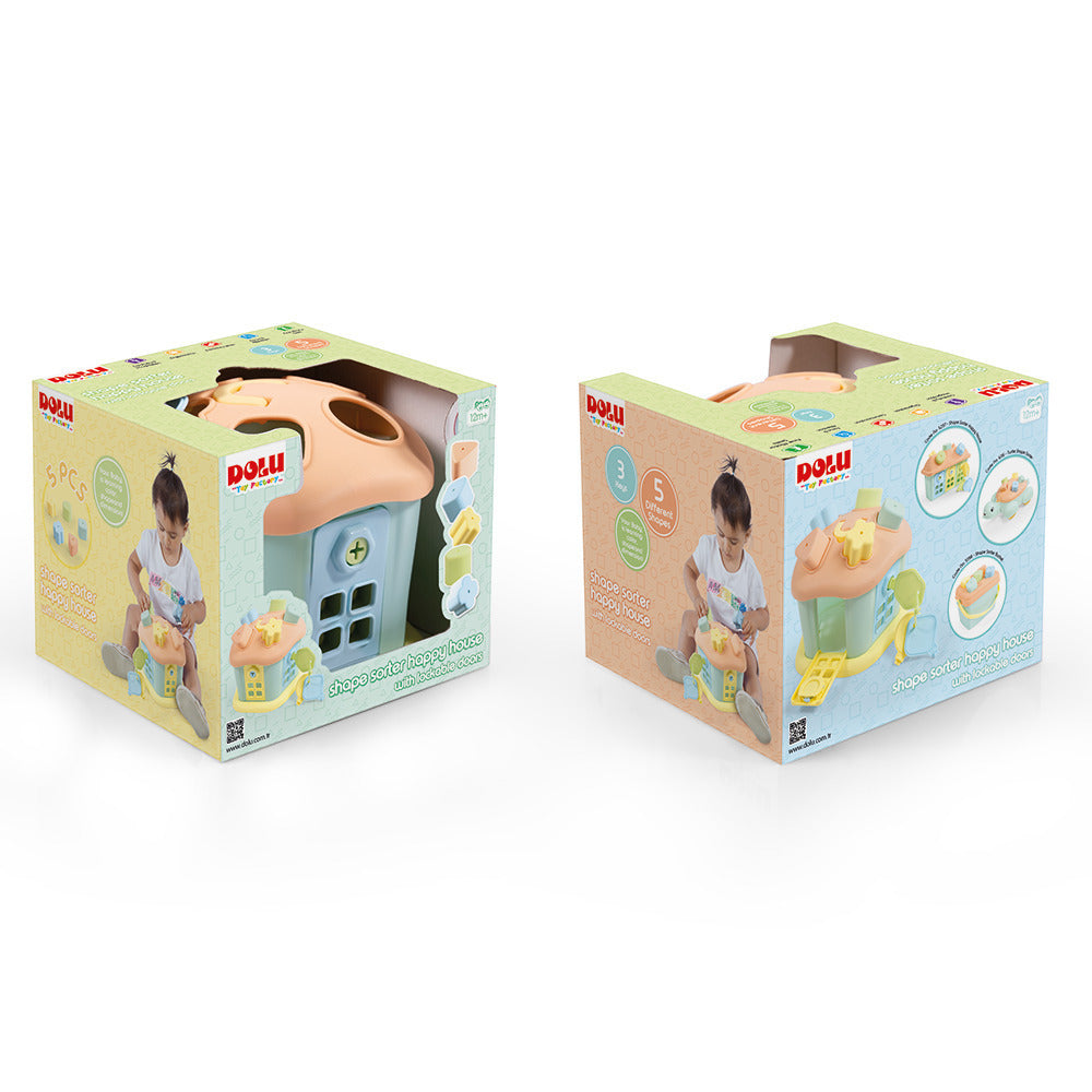 Seau de Formes Géométriques avec 5 blocs colorés-DOLU