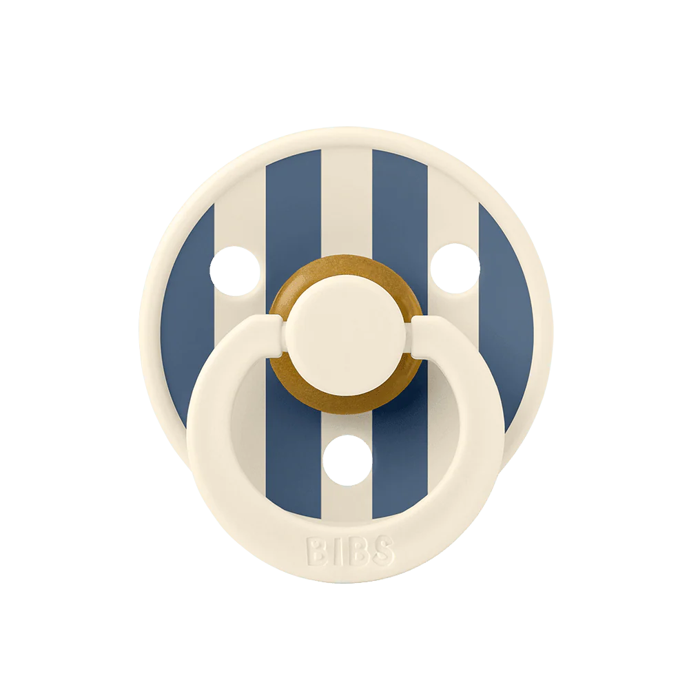Sucettes BIBS Colour Round Studio Ivory Steel Blue Mix (6-18mois)-BIBS