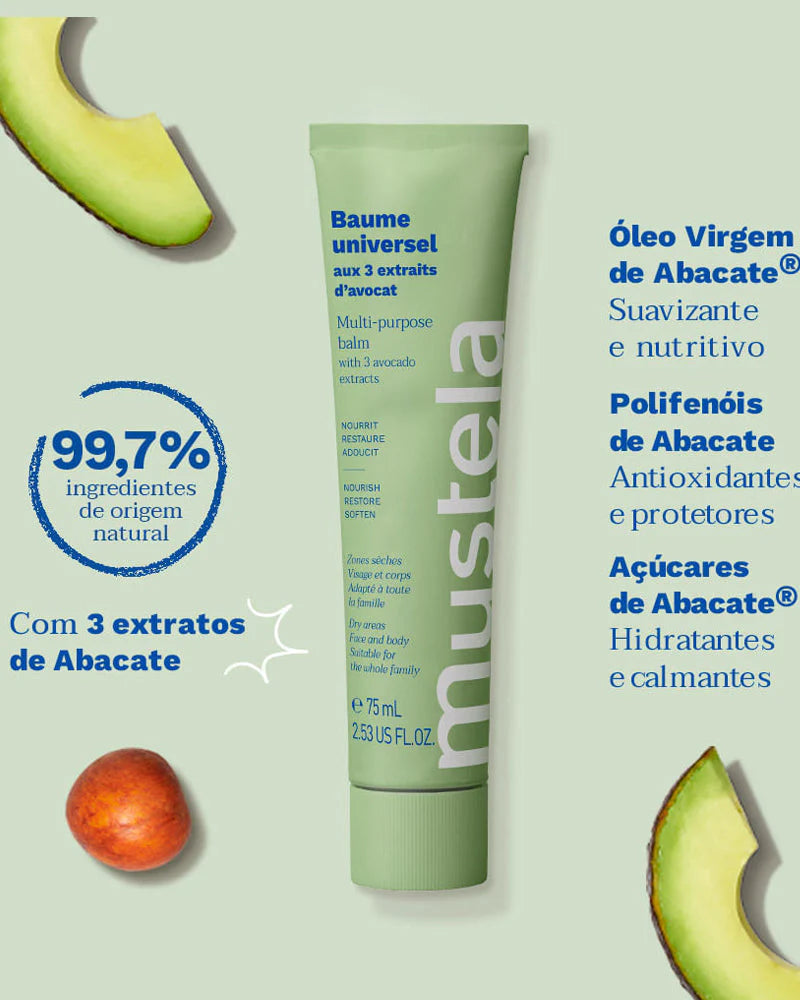 Mustela – Baume Universel BIO aux 3 Extraits d’Avocat – 75 ml