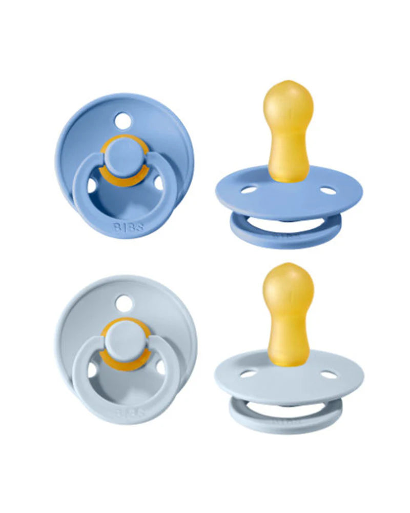 Sucettes BIBS Colour Round Sky Blue / Baby Blue (0-6mois) -BIBS