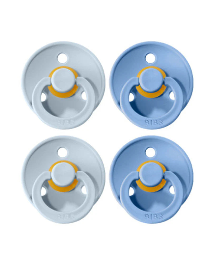 Sucettes BIBS Colour Round Sky Blue / Baby Blue (0-6mois) -BIBS