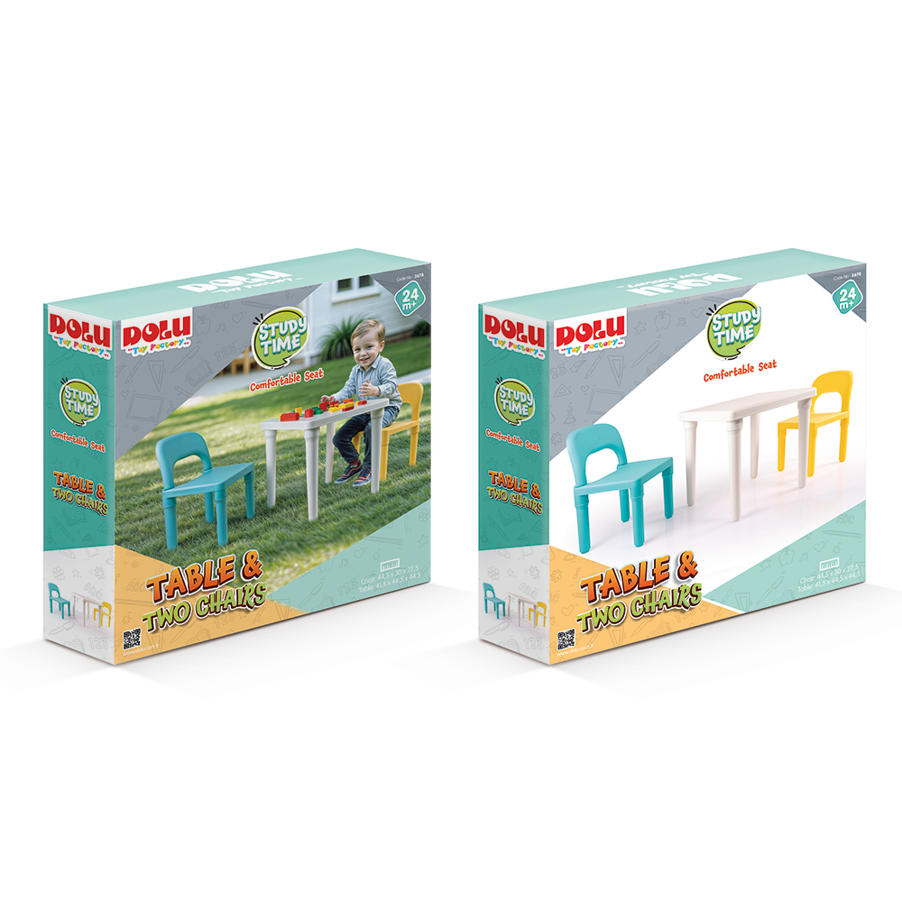Set Table et 2 Chaises pour enfants-DOLU