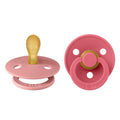Sucettes BIBS Colour Round Dusty Pink / Coral (6-18mois)-BIBS