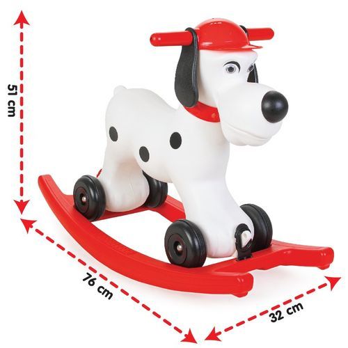 🐶 Chien Mignon à Bascule avec Roues 2-en-1 – PILSAN