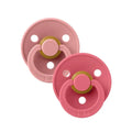 Sucettes BIBS Colour Round Dusty Pink / Coral (0-6mois) -BIBS