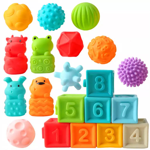 Blocs, balles et animaux Amis Bébé – HUANGER