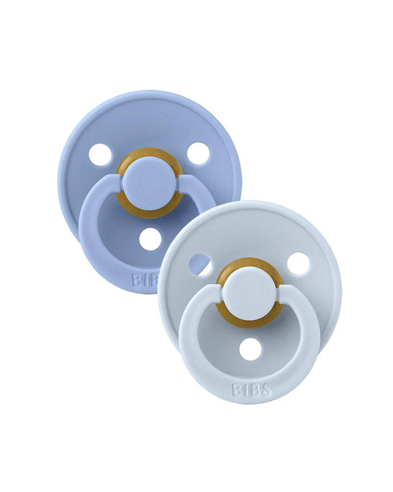 Sucettes BIBS Colour Round Sky Blue / Baby Blue (0-6mois) -BIBS