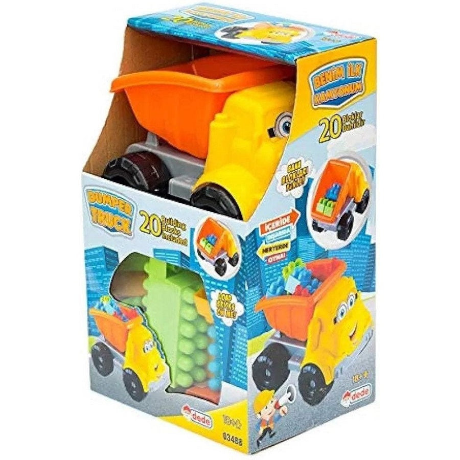 Camion avec 20 Pièces de Construction-DEDE