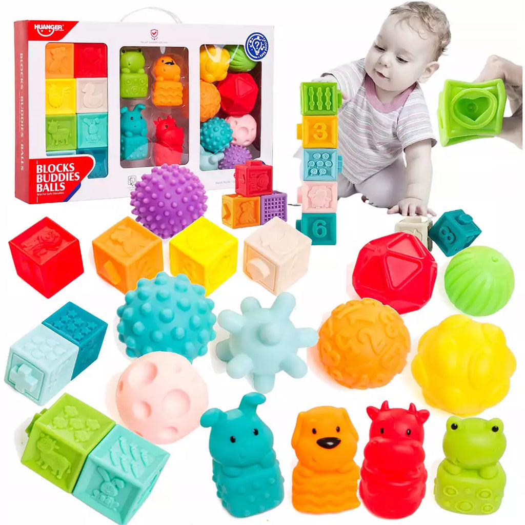 Blocs, balles et animaux Amis Bébé – HUANGER