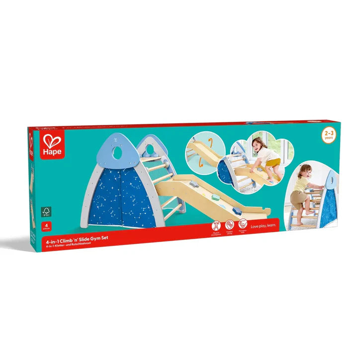 Aire de jeu escalade & toboggan 4 en1-HAPE
