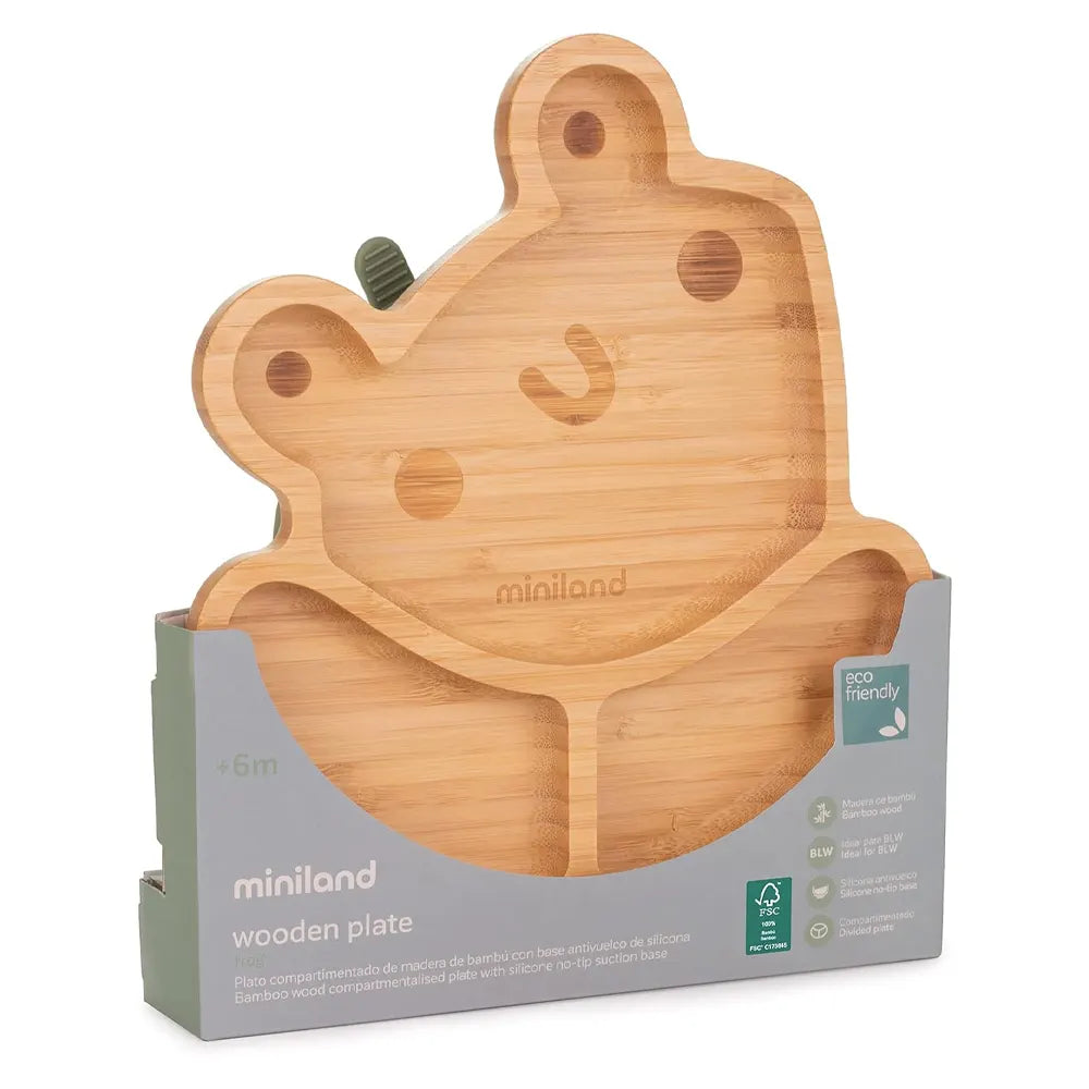 Assiette en Bois Grenouille – Miniland