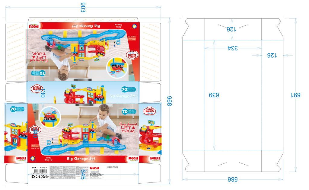 Dolu-Mega Garage Interactif 70 pièces