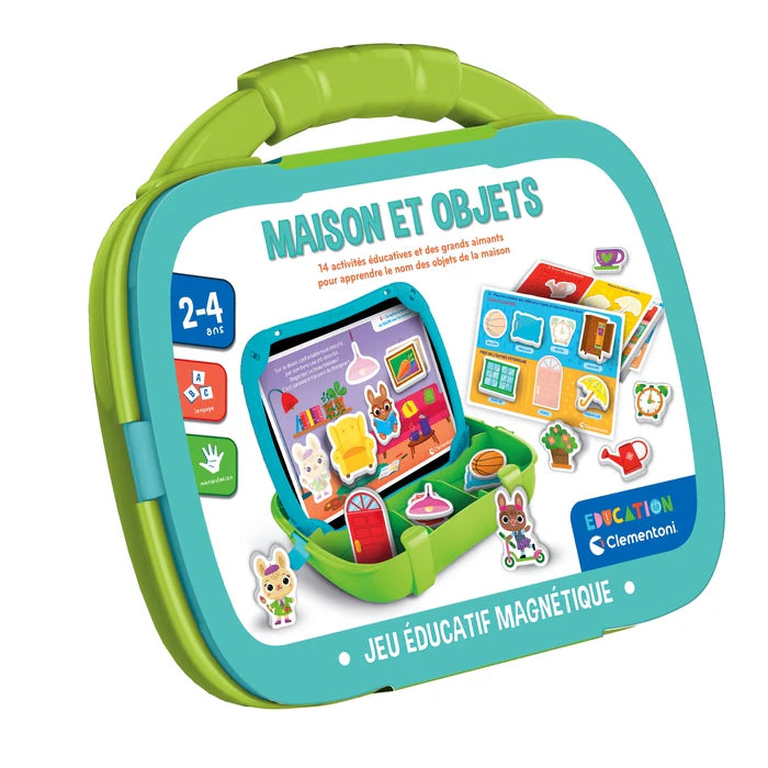Mallette magnétique – Maison et objets – CLEMENTONI