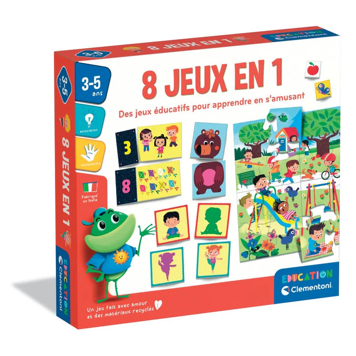 COFFRET 8 JEUX EN 1 ÉDUCATIF – CLEMENTONI