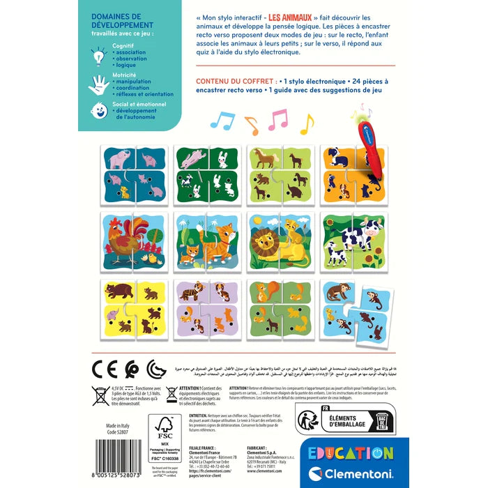 Mon Stylo Interactif – Les Animaux – CLEMENTONI
