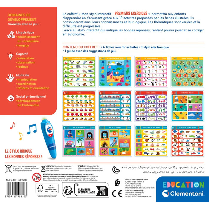 Mon Stylo Interactif – Premiers Exercices – CLEMENTONI