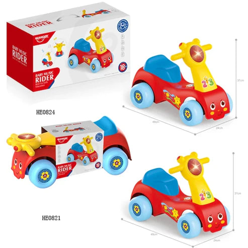 Porteur Baby Car Music Rider 18M+ - Huanger