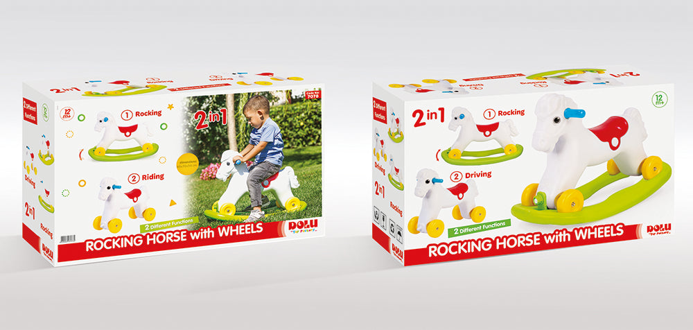 Cheval à Bascule Évolutif 2-en-1 – Dolu