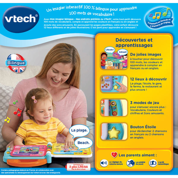 📘🌍 Mon Imagier Bilingue – Mes Endroits Préférés (FR / EN) – Dès 2 ans-VTECH-SUK