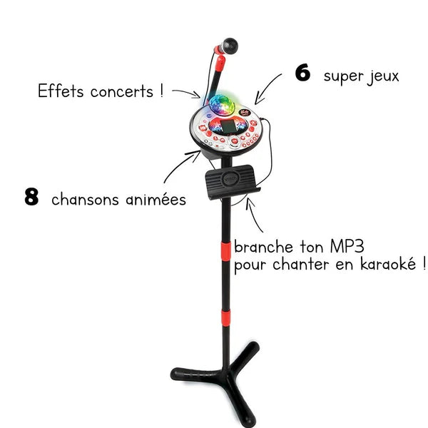 Micro Karaoké sur Pied avec Boule Disco –VTECH-SKU