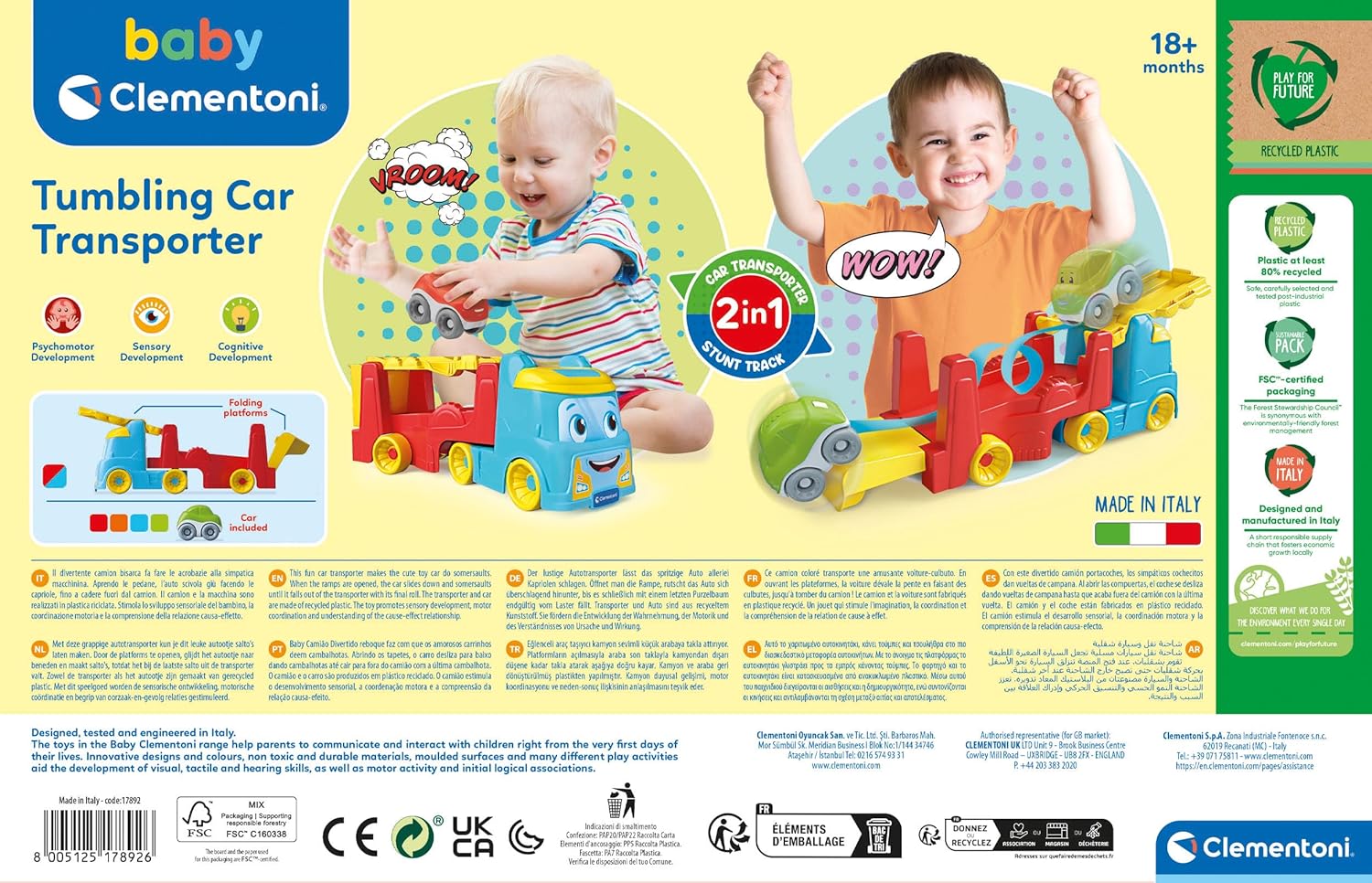 Transporteur de voitures – Clementoni