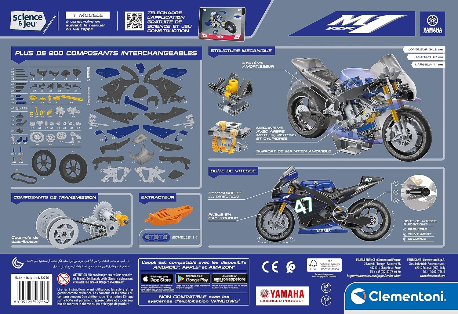 Moto à Construire Yamaha M1 – CLEMENTONI