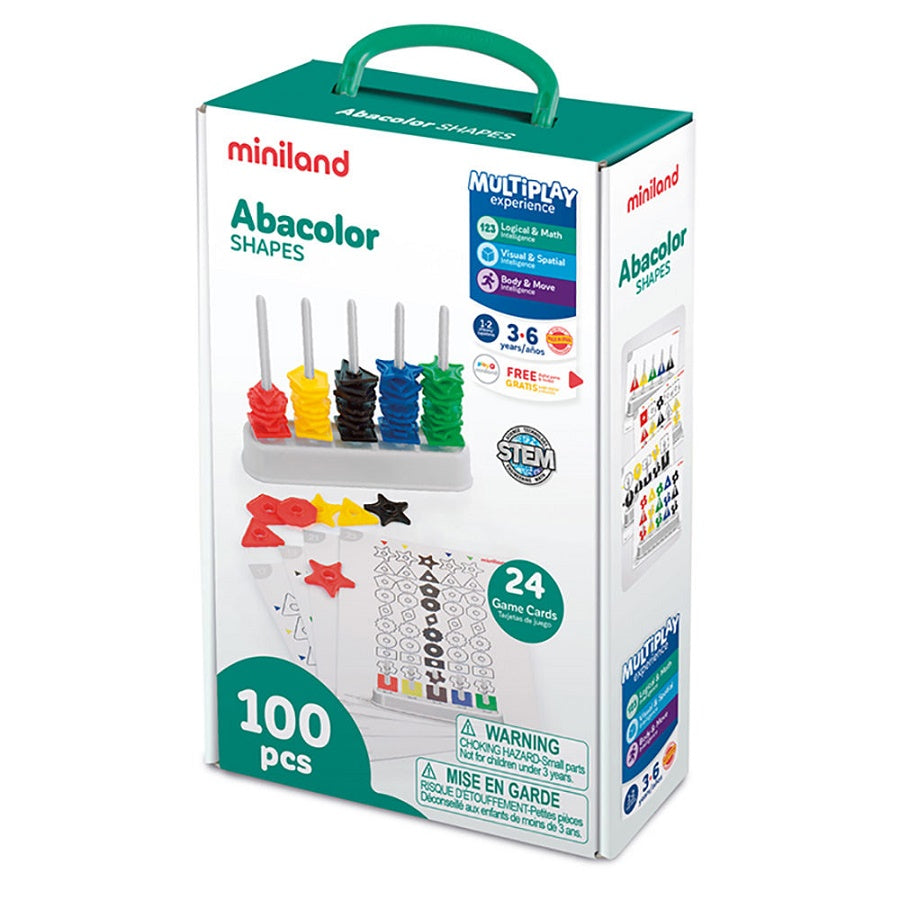 Abacolor Formes – 100 Pièces– Miniland