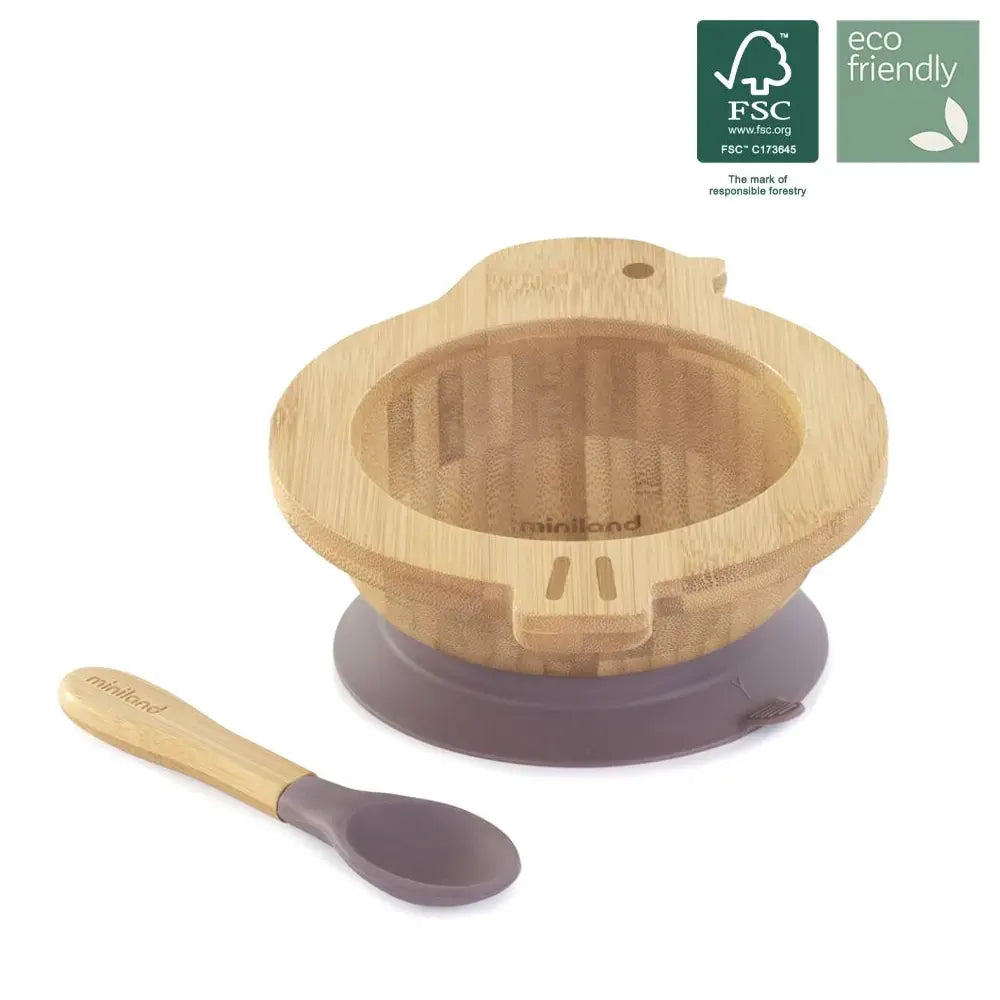 Set Bol en Bois &amp; Cuillère Oiseau – Miniland