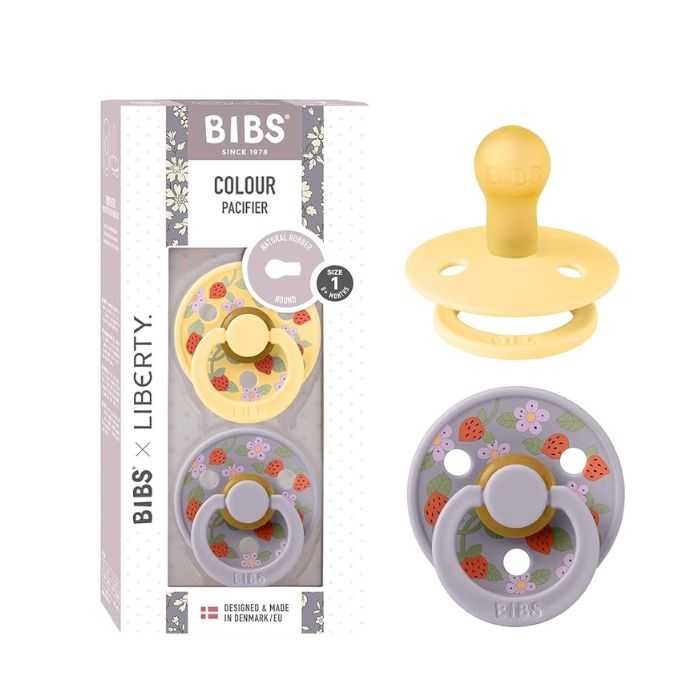 Sucettes BIBS Colour Round Eloise STRAWBERRY AND CREAM (6- 18mois)-BIBS