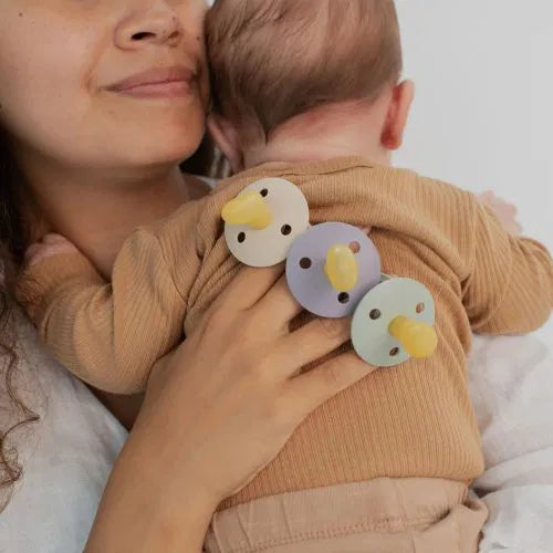 Sucettes BIBS Colour Anatomic Sage / Cloud - GLOW (6-18mois) -BIBS