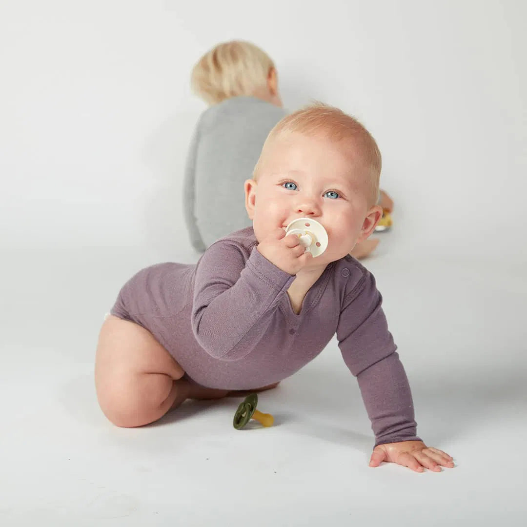 Sucettes BIBS Colour Anatomic Sage / Cloud - GLOW (6-18mois)-BIBS