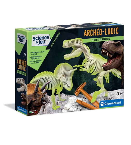 ARCHÉO LUDIC – T-REX & TRICÉRATOPS – CLEMENTONI