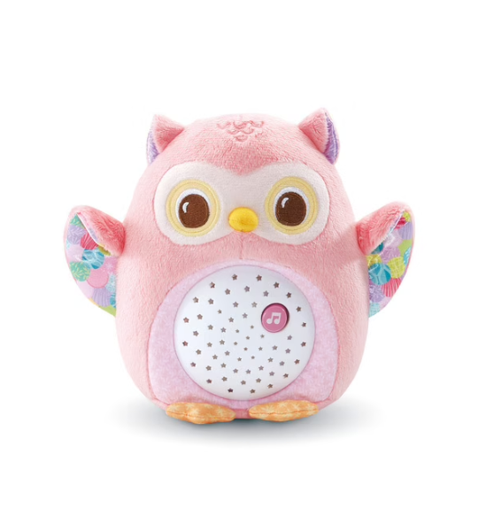 Ma Veilleuse Lumi Chouette Rose – Peluche Musicale VTech Baby