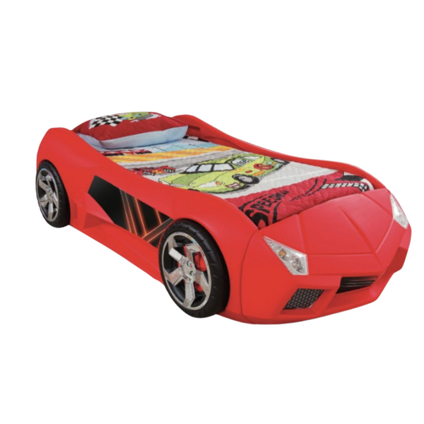 🚗 Lit Enfant Voiture de Course Rouge – PILSAN