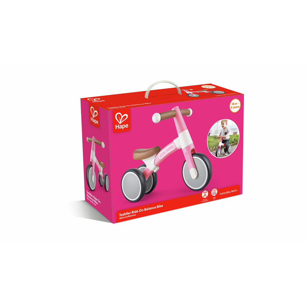 Vélo d’équilibre rose pour toutpetits-HAPE