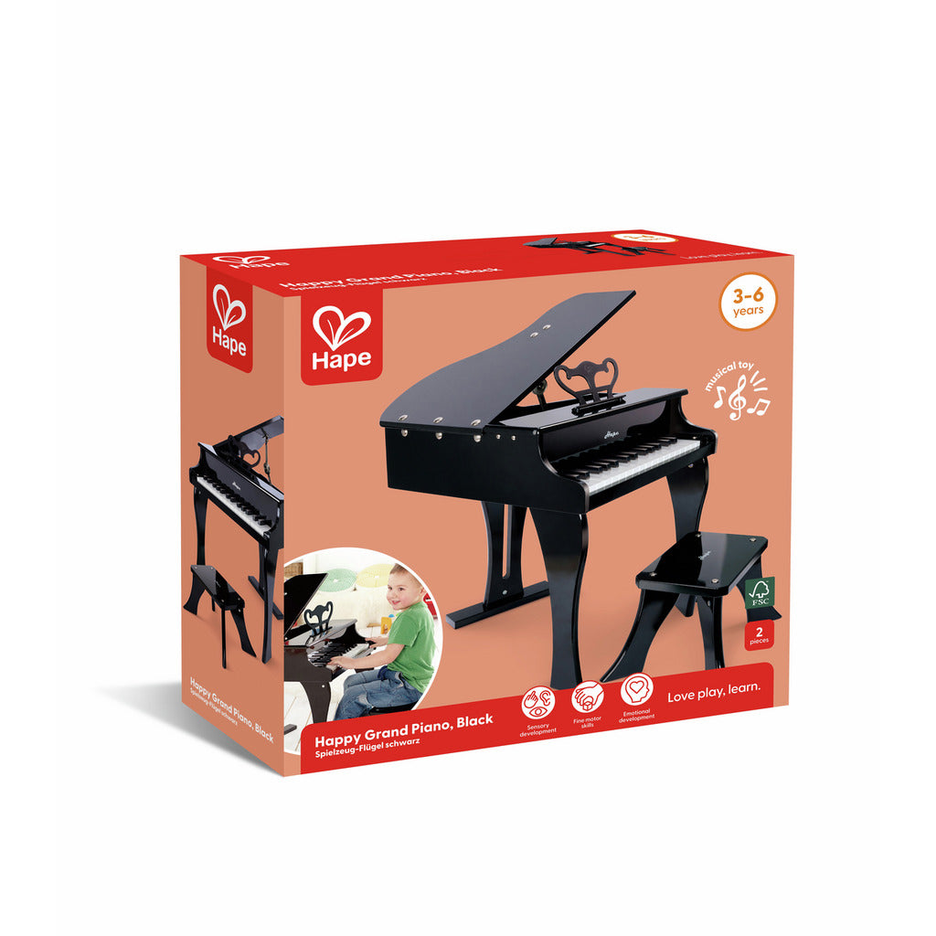 Piano à queue noir-HAPE