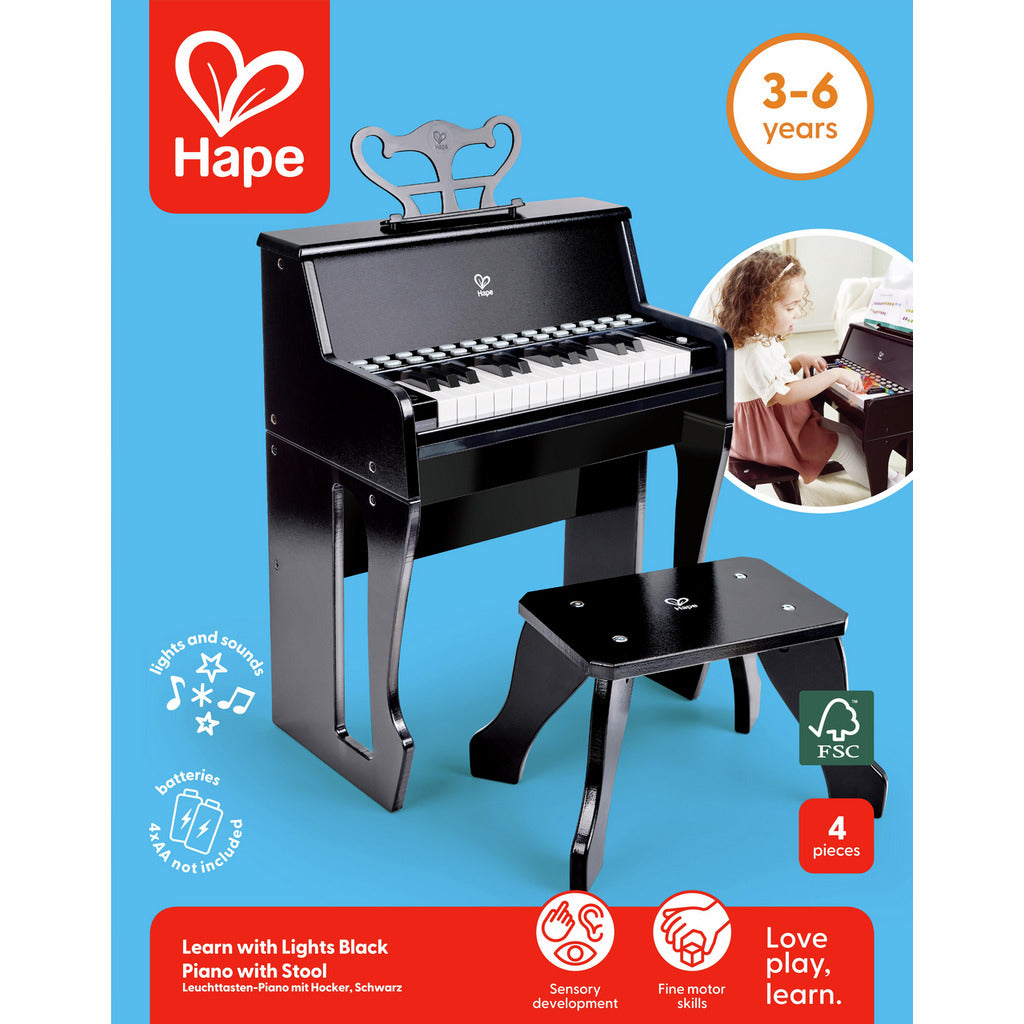 Piano à queue noir-HAPE