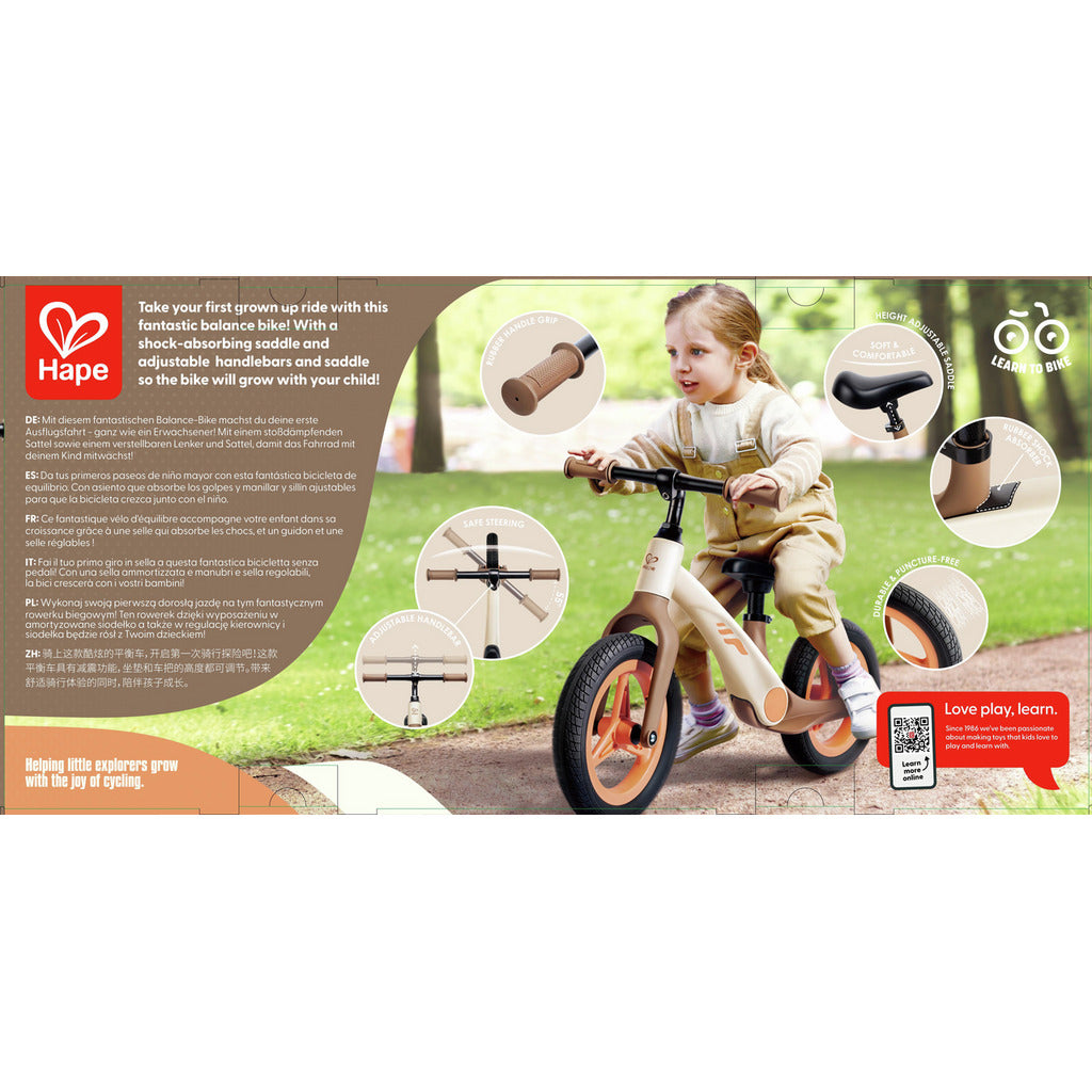 Vélo d’équilibre beige débutan-hape