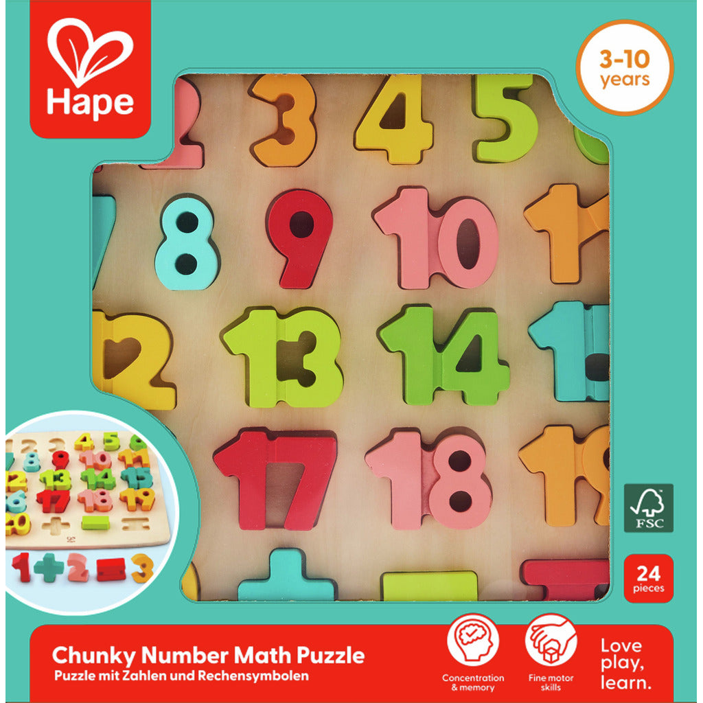 Puzzle chiffres épais-HAPE