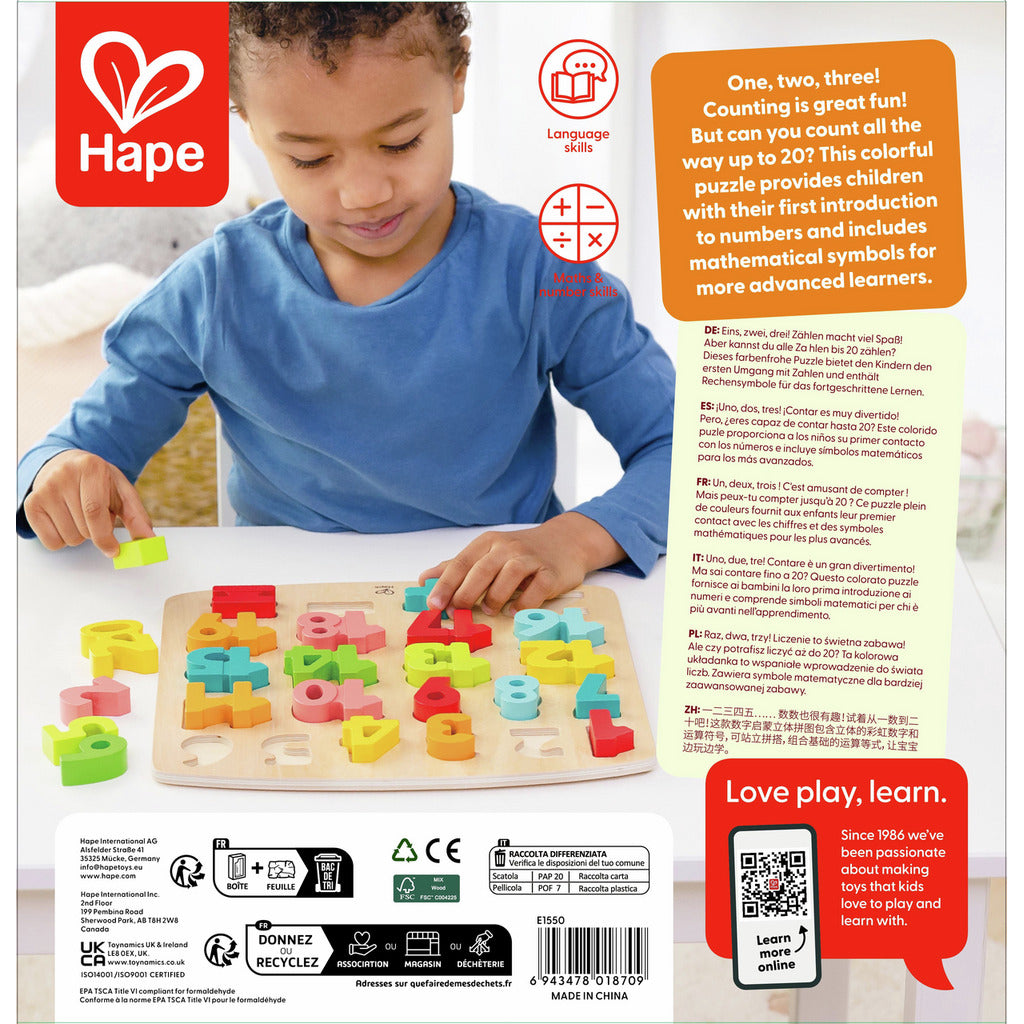 Puzzle chiffres épais-HAPE