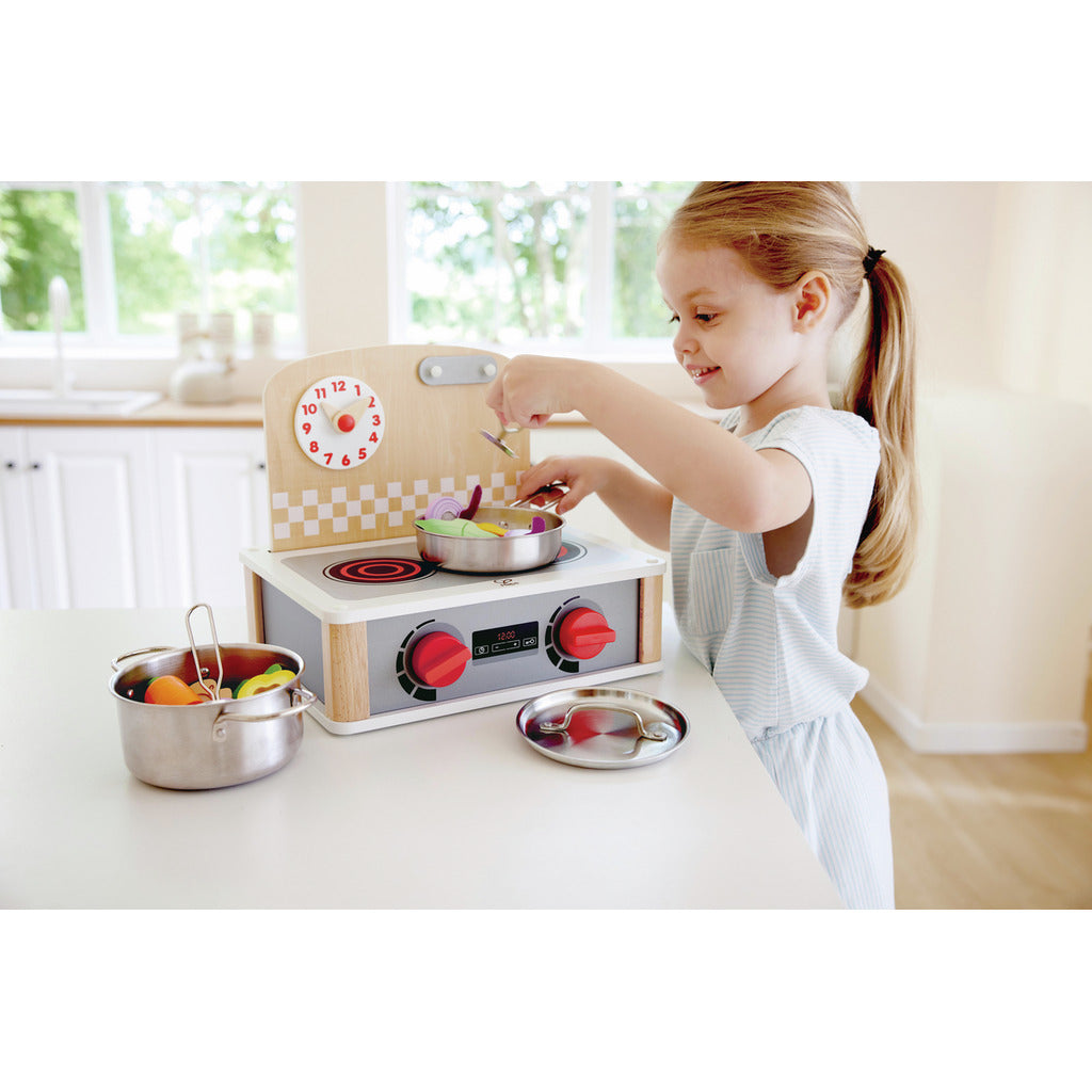 Cuisine & barbecue 2 en 1 en bois-HAPE
