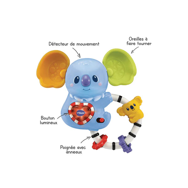 🔔 Hochet Interactif Bébé avec Sons &amp; Lumières – Dès 3 mois-VTECH