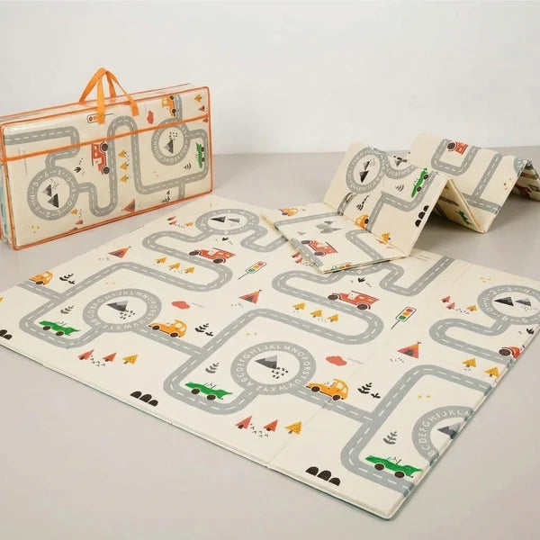 Tapis de Jeu Réversible et Pliable Fancy – 200 × 180 cm